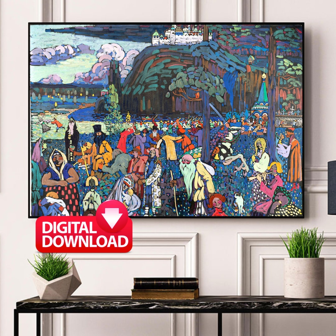 Colorful Life (das Bunte Leben) 1907 by Wassily Kandinsky, Kandinsky ...