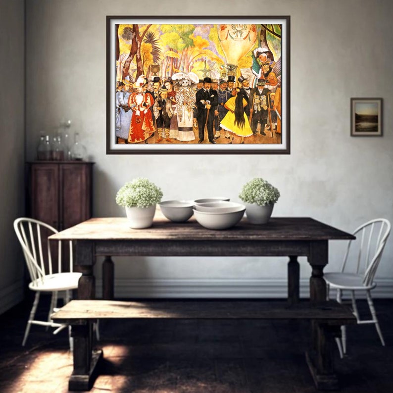 DIEGO RIVERA Day of the Dead Art Printable, Mexican Art Print, Diego ...