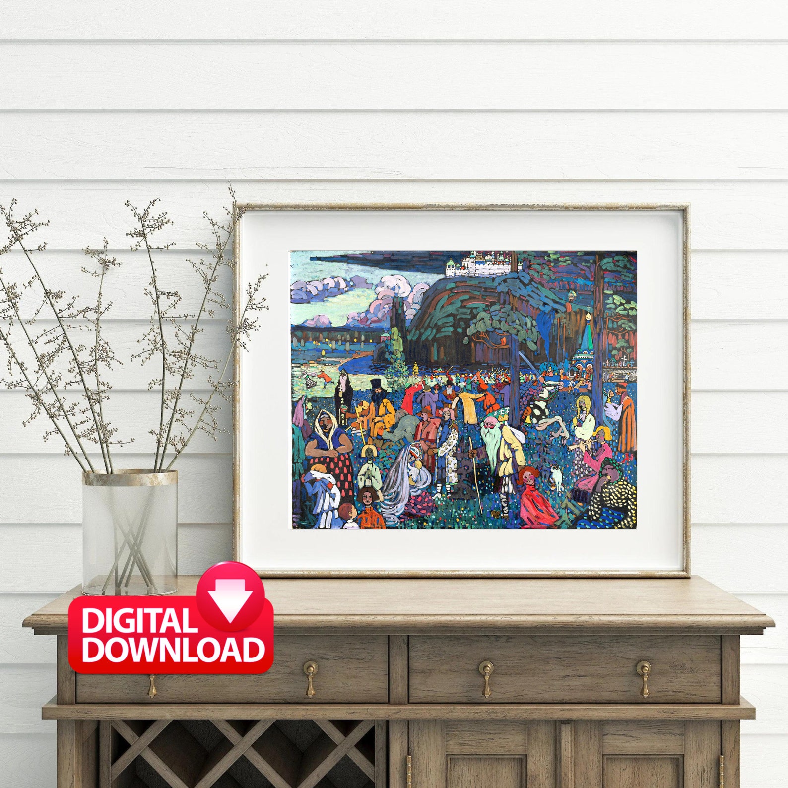 Colorful Life das Bunte Leben 1907 by Wassily Kandinsky - Etsy