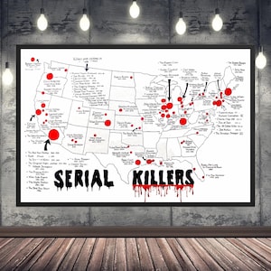 Amerikanische Serienmörder-Karte, Serienmörder-Kunst, amerikanischer Psycho, Serienmörder-Geschenke