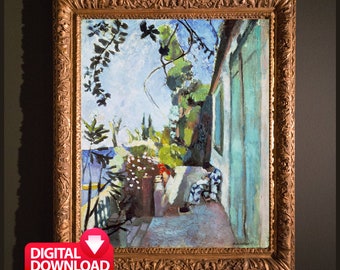 Henri Matisse, La Terraza, Saint-Tropez, Arte mural (Descarga digital)