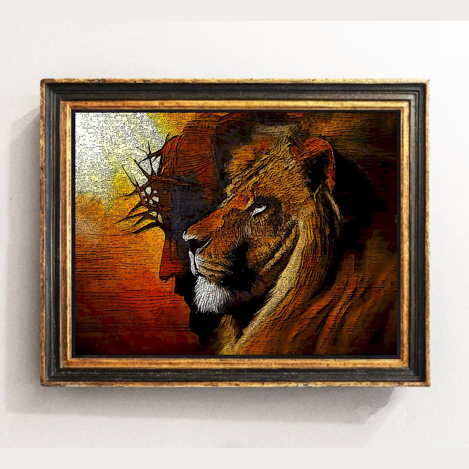 Lion Of Judah Printable Jesus Christ Wall Art Modern Christian Art lion-of-judah-printable-jesus-christ-wall-art-modern-christian-art