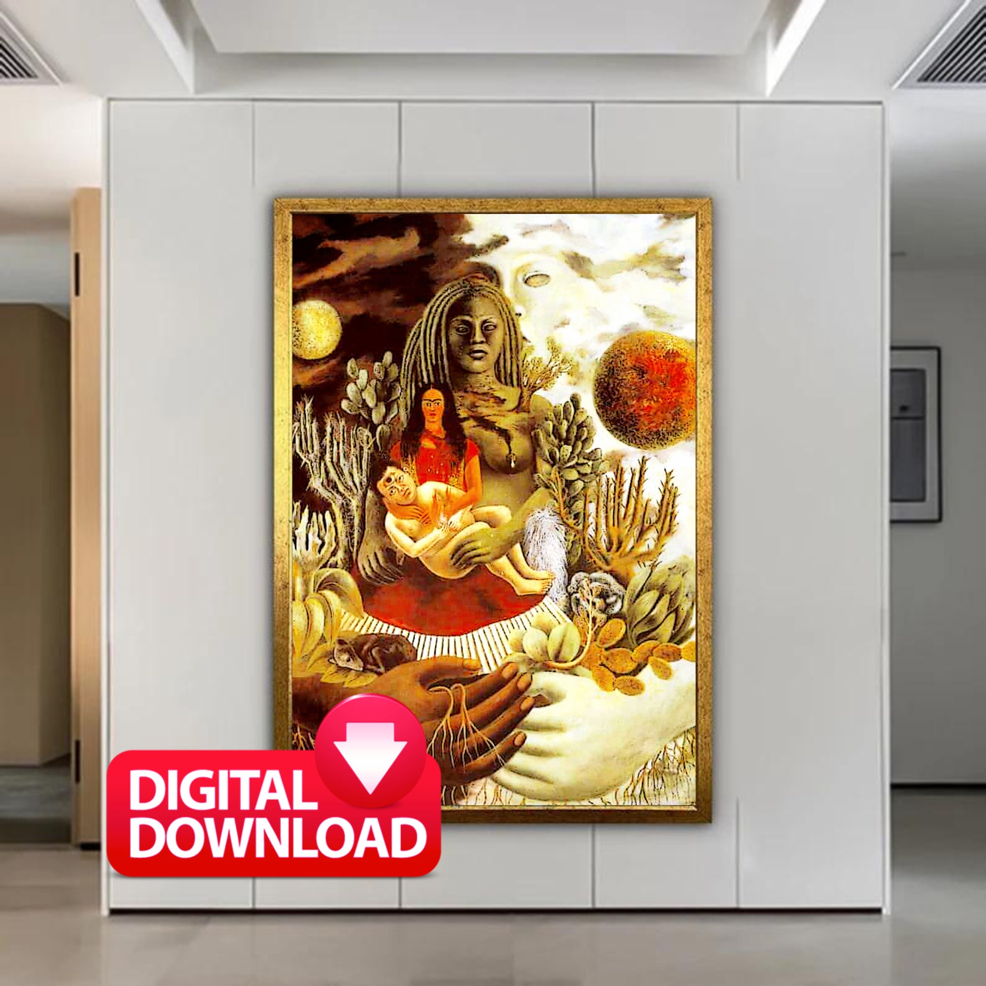 フリーダ カーロ プリント、宇宙の愛の抱擁 1949 印刷可能、有名なメキシコの絵画、フリーダ カーロ 絵画ポスター、フリーダ カーロ ギフト -  Etsy 日本, image size:2000x2000