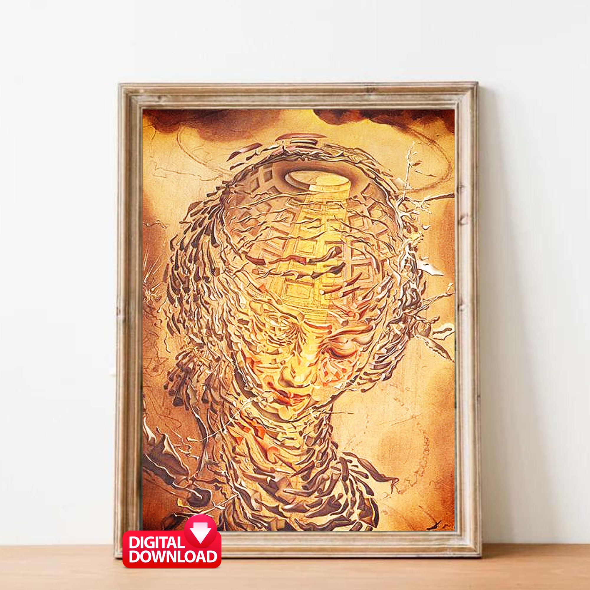 Salvador Dali Raphaelesque Head Exploding 1951, Salvador Dali Famous