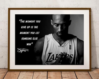 Kobe Bryant Motivational Quote Poster: Black Mamba, LA Lakers (Digital Download)