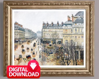 Camille Pissarro - Französischer Theaterplatz Paris 1898 - Post
