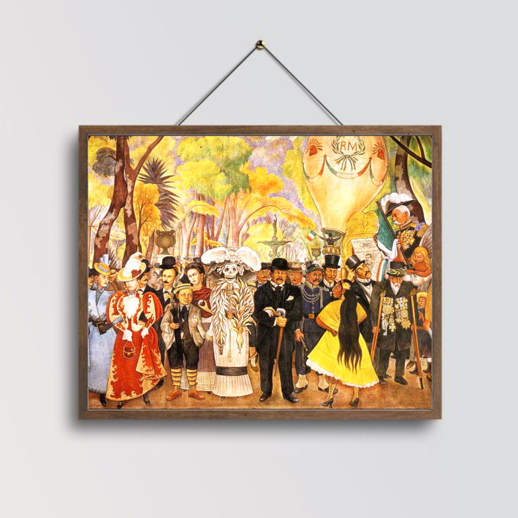 DIEGO RIVERA Day of the Dead Art Printable, Mexican Art Print, Diego ...