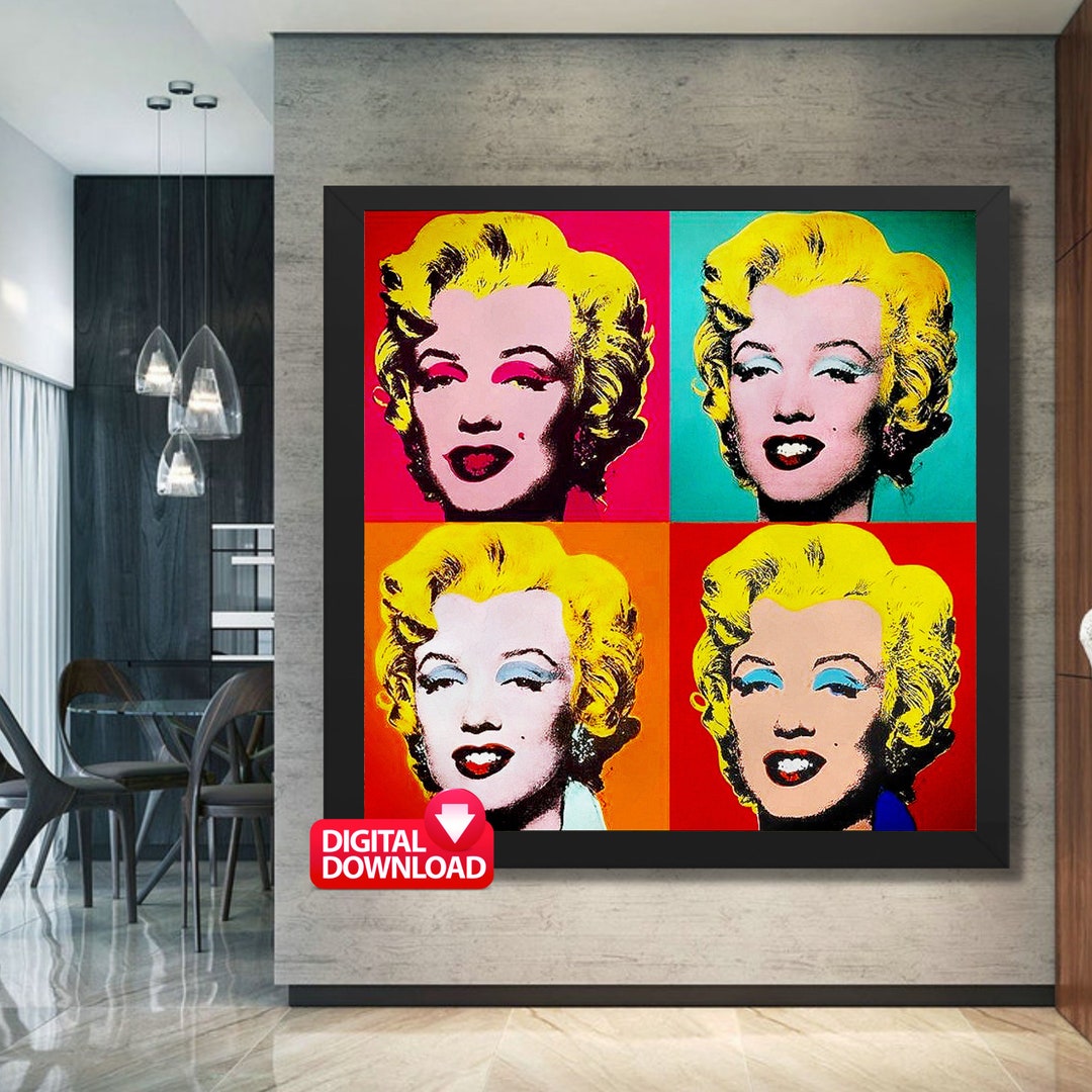 Andy Warhol Marilyn Monroe Pop Art Print (digital Download) - Etsy UK
