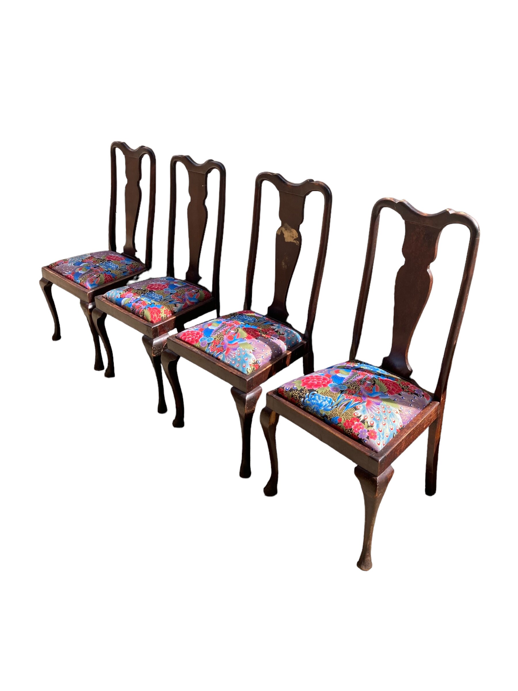 Queen anne dining sale chairs for sale