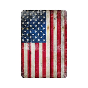 Distressed American Flag Metal Wall Sign