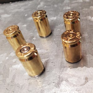 Set of 5 Bullet Brass Magnets Made with Recycled Casings of 308 Caliber