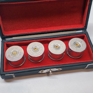 Recycled 12 Gauge Guitar Knobs: Musician Gift, Split Shaft