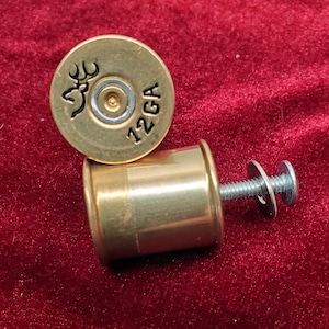 Tiradores de latón para armarios de escopetas Browning Buck calibre 12, decoración y regalos de caza.