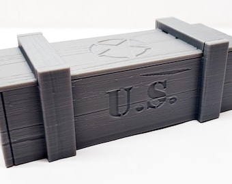 1:6 Scale Ammo Box, Action Figure Accessories, Gift Hobbyists and Collectors