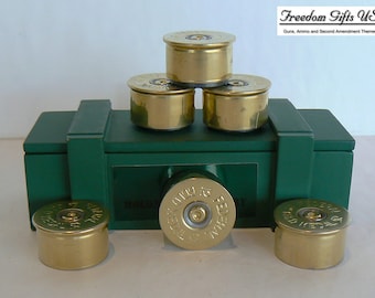 12 Gauge Shotgun Shell Magnets - Set of 6 Fridge Magnets - Awesome Gifts for Gun Lover