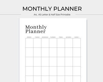 6 Months Visual Timeline Printable Digital Editable Budget - Etsy