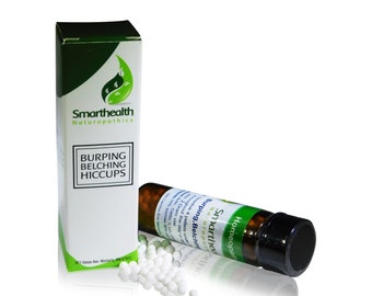Belching, Burping, Hiccups. Natural Homeopathic Formula.