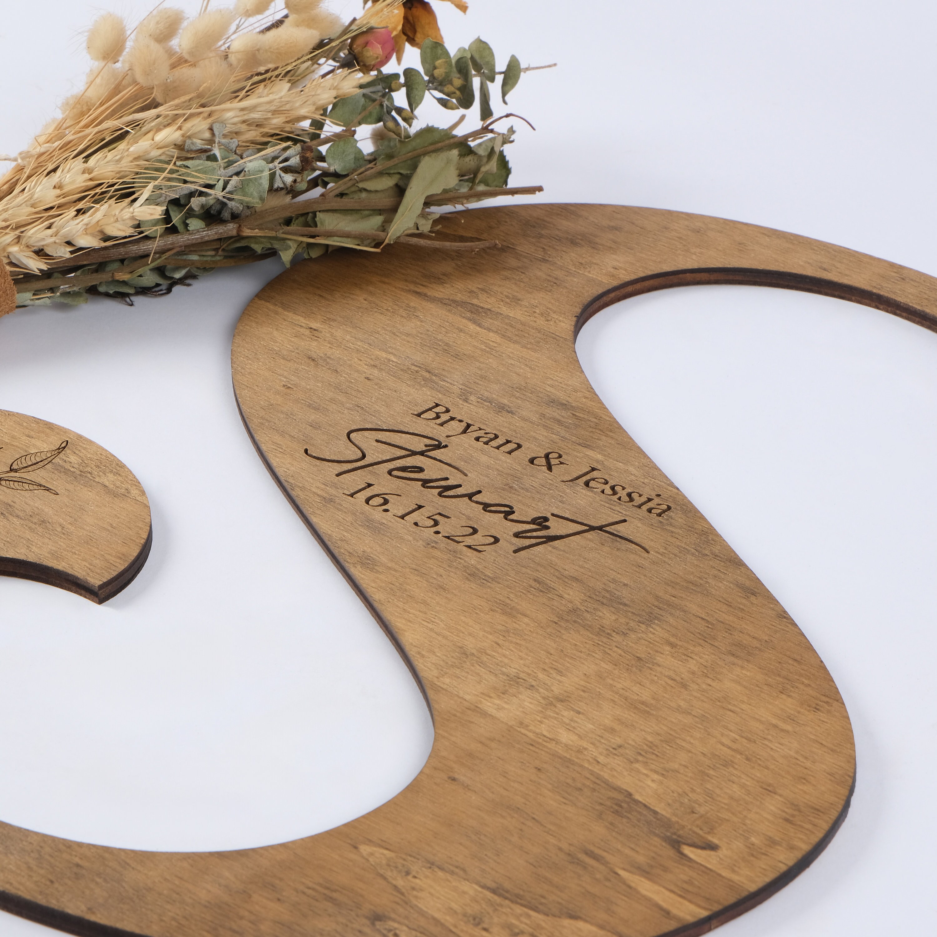 Personalized Wedding Letter Guest Book Wooden Sign, Personalized ...