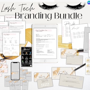 20+ Lash Tech Branding Bundle, Eyelash extension Bundle, Canva Template Kit, Lash Client Forms, Instagram Templates, Consultation Forms