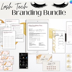 Lash Tech Branding Bundle, Eyelash extension Bundle, Canva Template Kit, Lash Client Forms, Instagram Templates, Consultation Forms