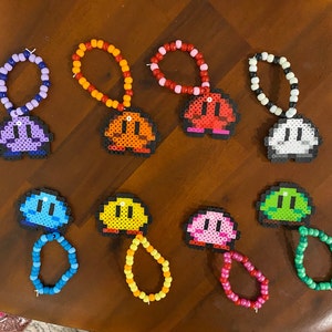 Kirby free Hama Beads Pyssla perler beads pattern size 20 x 20 5 colors -  free perler beads pat…