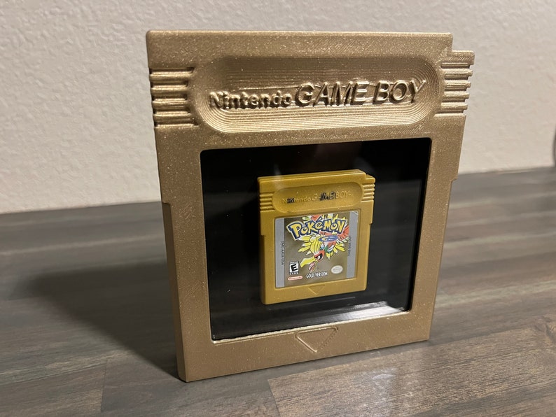 Gold Gameboy Cartridge Shadow Box Etsy