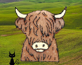 Highland Cow Car Freshie