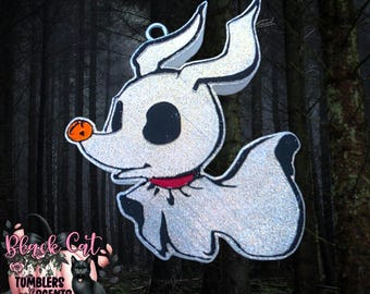 Halloween Ghost Dog Car Freshie
