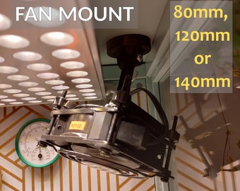 Ikea plant greenhouse magnetic fan mount (80mm, 120mm or 140mm) *THE ORIGINAL! *