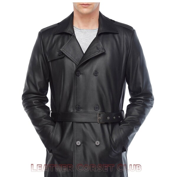 Leather Coat - Etsy