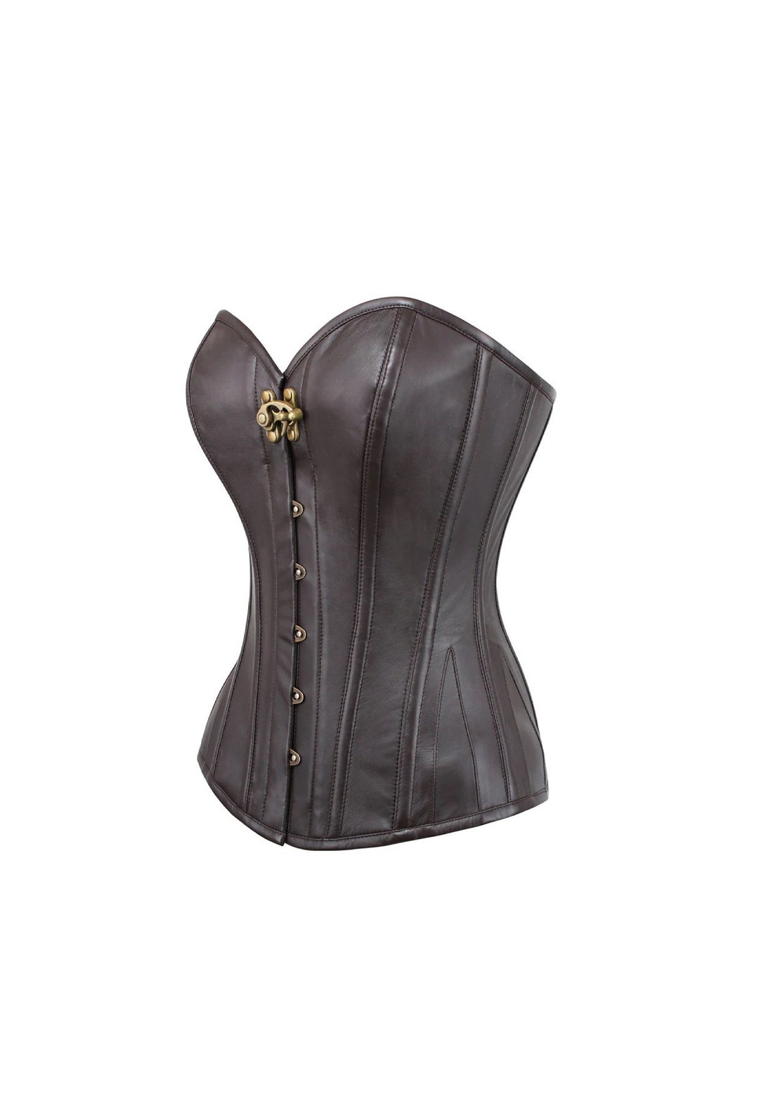 Leather Bustier Corset Dress Leather Harness Black Corset Etsy