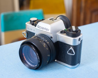 Rolleiflex SL35 E camera (to be reviewed) and superb Rollei-HFT Planar f/1.8 50mm