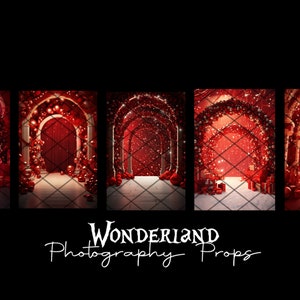 RED CHRISTMAS - Collection II - Digital Photography Backdrop - Jpeg Files