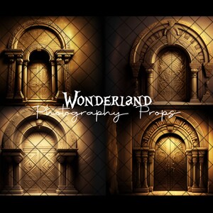 AMAZING GOLDEN PHARAOH Door - Pack I- Digital Photography Backdrop - Jpeg Files