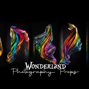 RAINBOW FLYING Silks - Collection II - Digital Effect For Photography - Jpeg Files