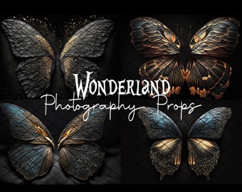 MARVELOUS BUTTERFLY Wings - Colección I - Telón de fondo de fotografía digital para recién nacidos - Archivos Jpeg