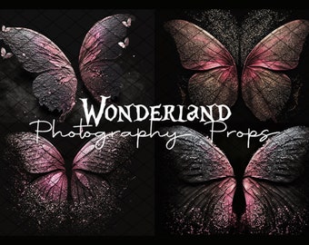 MARVELOUS BUTTERFLY Wings - Colección III - Telón de fondo de fotografía digital para recién nacidos - Archivos Jpeg