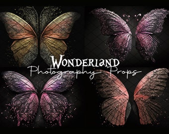 MARVELOUS BUTTERFLY Wings - Colección IV - Telón de fondo de fotografía digital para recién nacidos - Archivos Jpeg