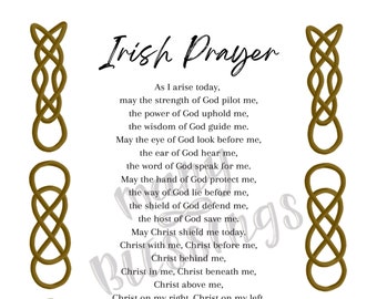 Irish Prayer | Catholic Christian Religious Art Print
