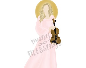 Saint Cecilia | Catholic Saint Art Print