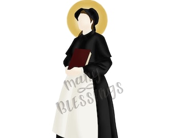 Saint Elizabeth Ann Seton | Catholic Saint Art Print