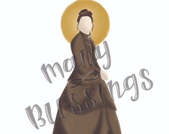 Sainte Thérèse de Lisieux | Saint catholique Impression artistique