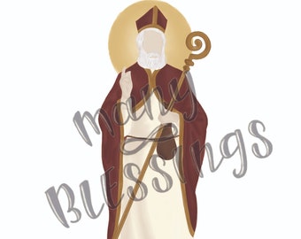 Saint Nicholas | Catholic Saint Art Print