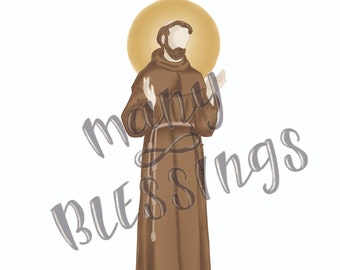 Saint Francis of Assisi | Catholic Saint Art Print