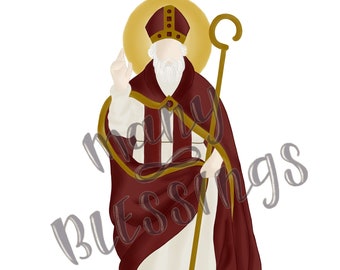 Saint Valentine | Catholic Saint Art Print