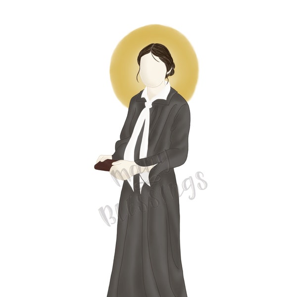 Saint Edith Stein | Saint Theresa Benedicta of the Cross | Catholic Saint Art Print
