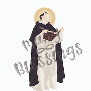 Saint Thomas Aquinas | Catholic Saint Art Print