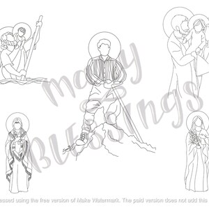 July Saint Coloring Pages