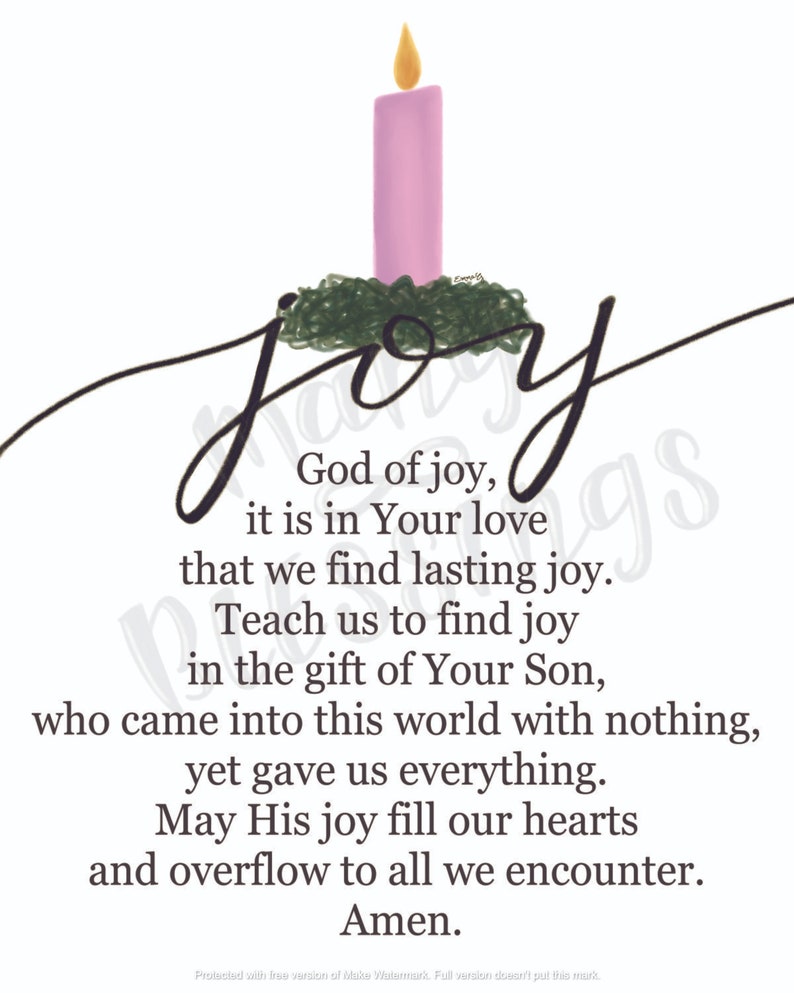 Advent Wreath Prayers Four Print Bundle Catholic Christian Etsy