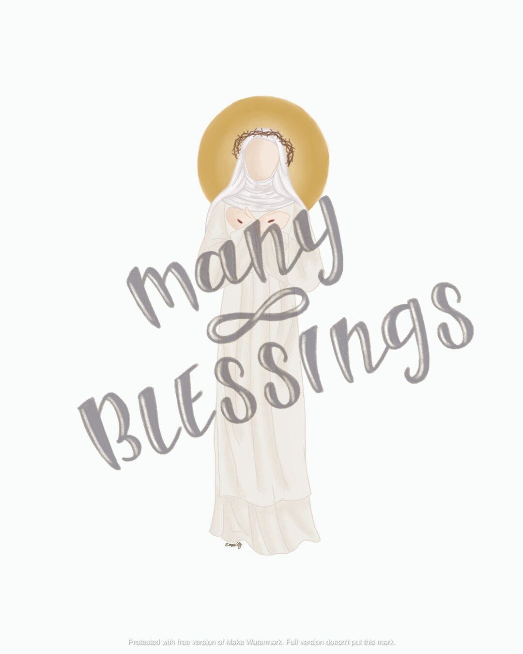 Saint Catherine of Siena | Catholic Saint Art Print - Etsy